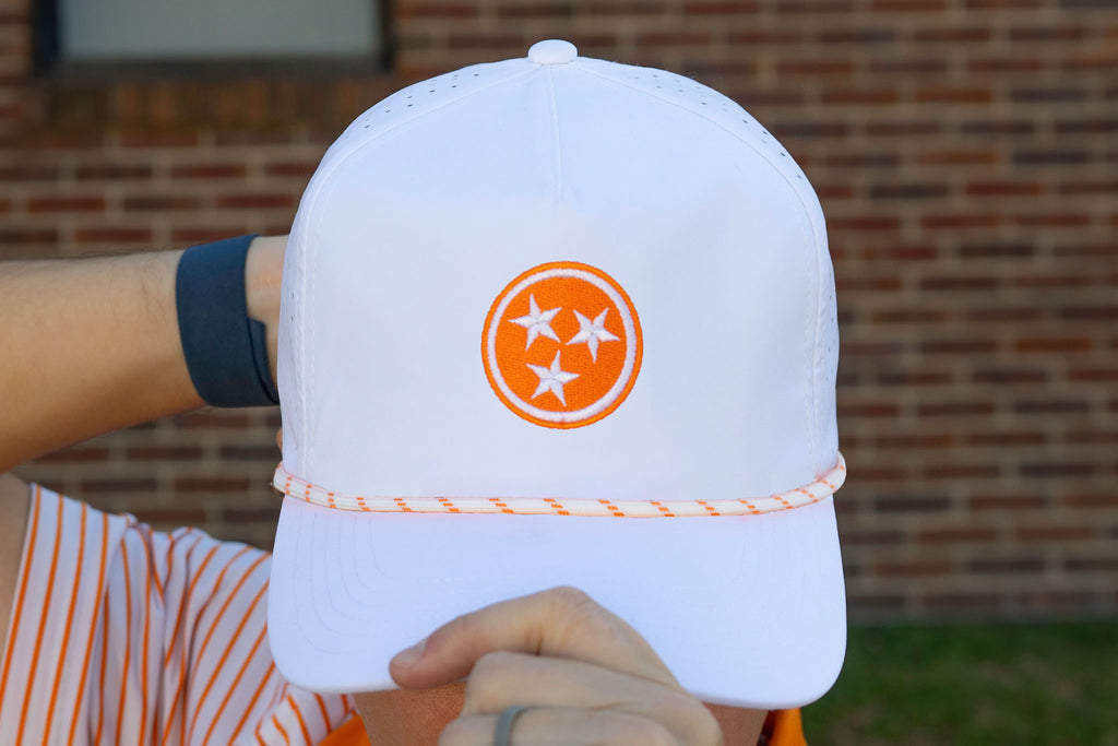 White w/ Orange Tristar Signature Hat