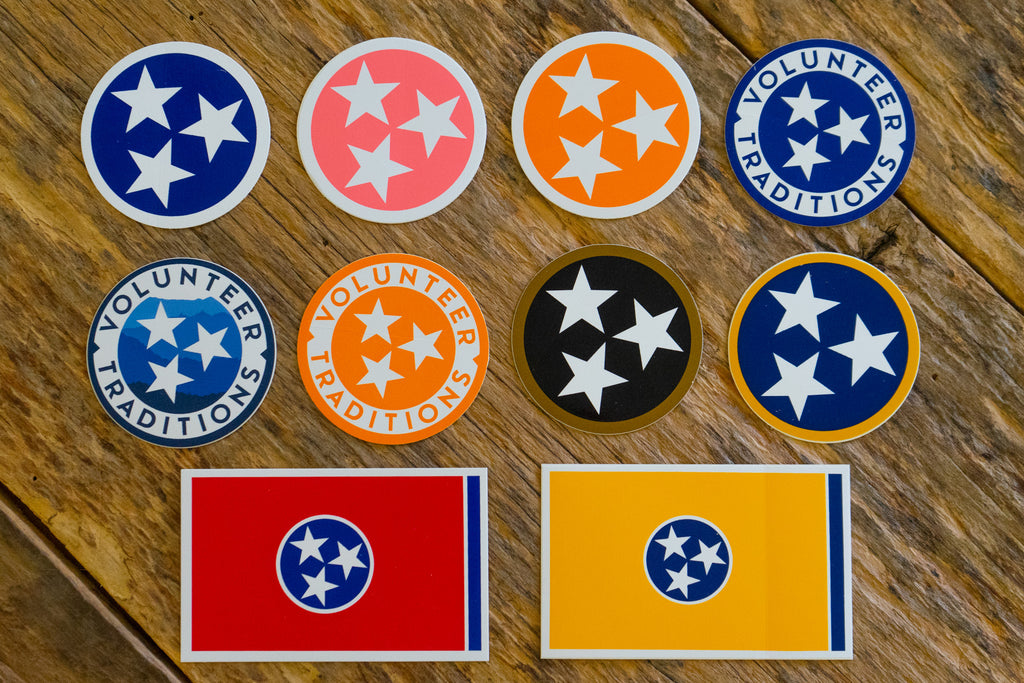 Tennessee Tristar & State Flag Decals