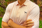 White All Power T Bluetick Polo
