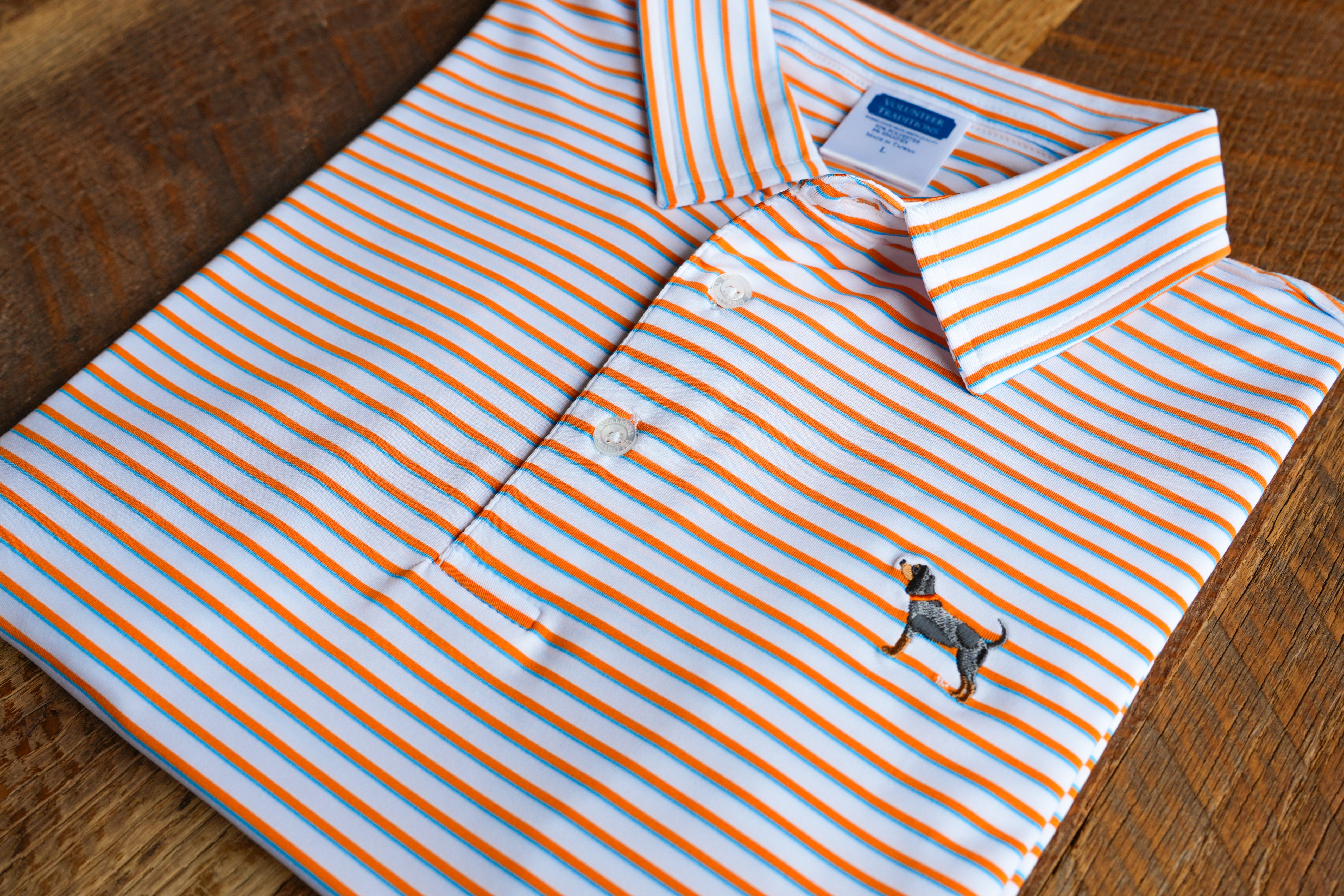 University of Tennessee Licensed Bluetick Premier Stripe Polo