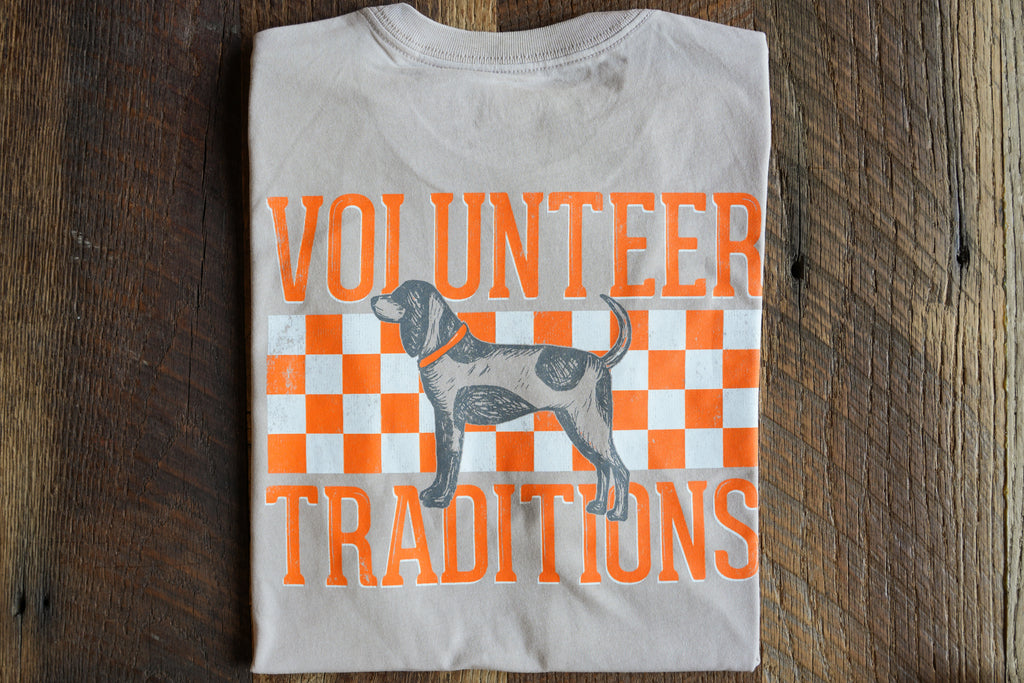 Bluetick Checkerboard Pocket Tees