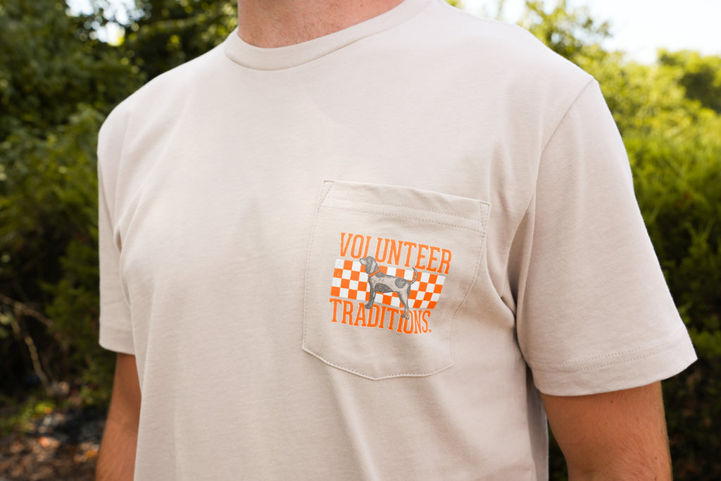 Bluetick Checkerboard Pocket Tees
