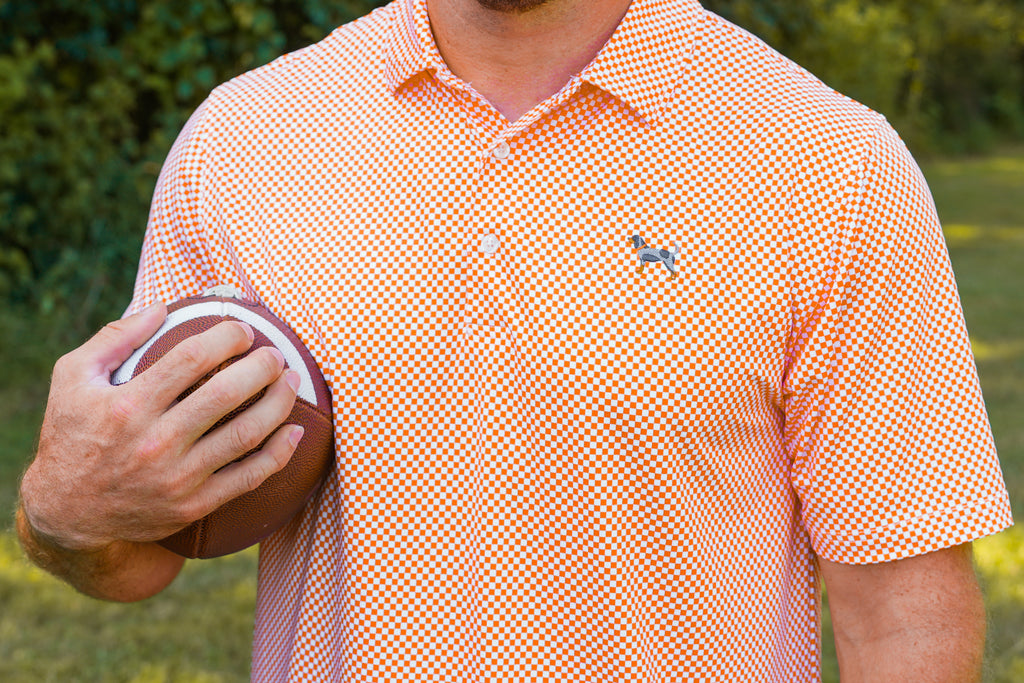 Bluetick Checkerboard Polos