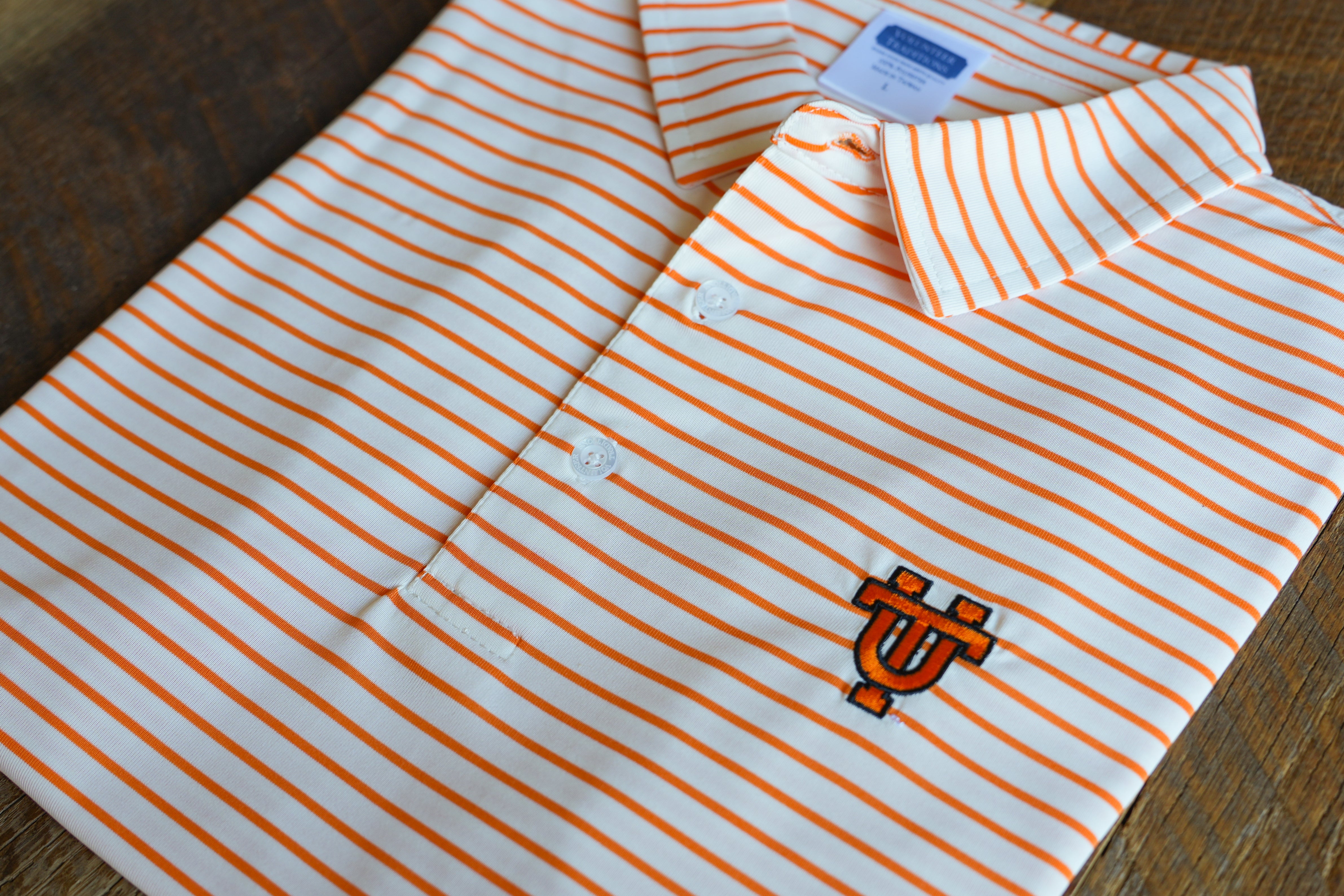 University of Tennessee Interlocking UT Reese Stripe Polo