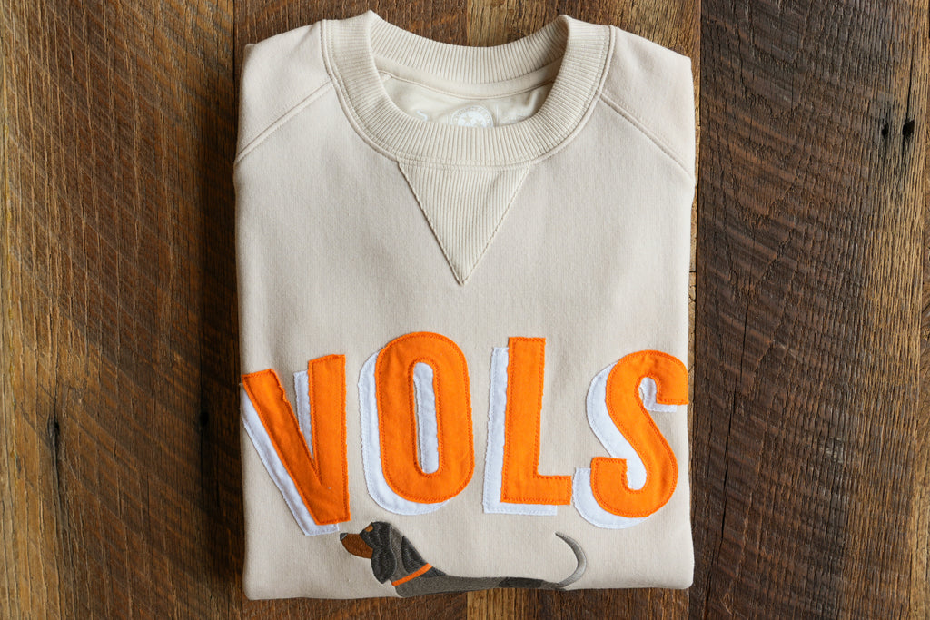 Bluetick Vols Applique Crewnecks