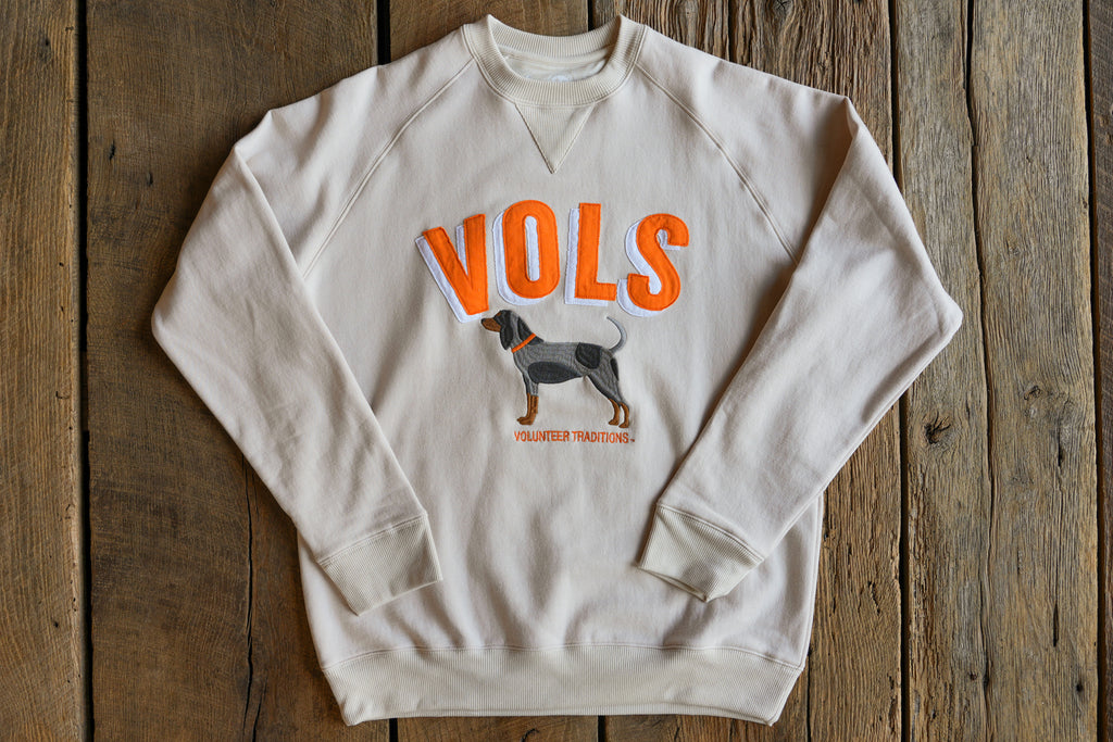 Bluetick Vols Applique Crewnecks
