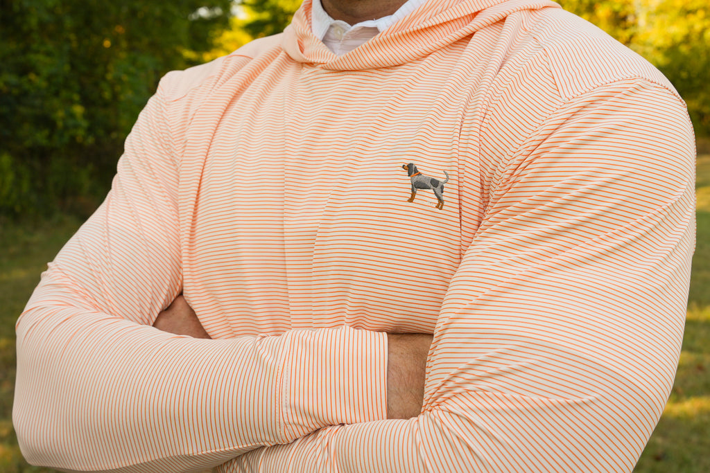 Bluetick Manning Stripe Performance Hoodies