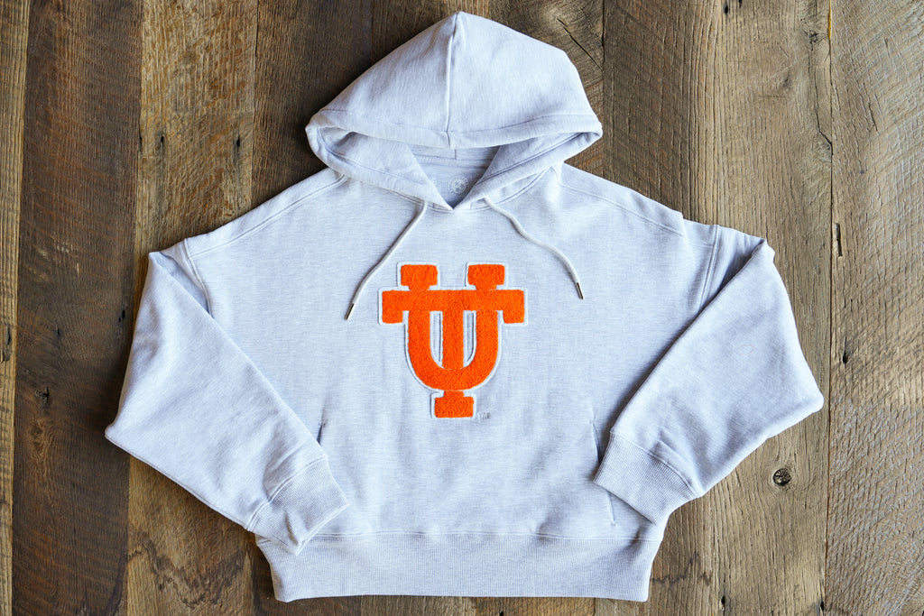 UT Chenille Cropped Hoodie