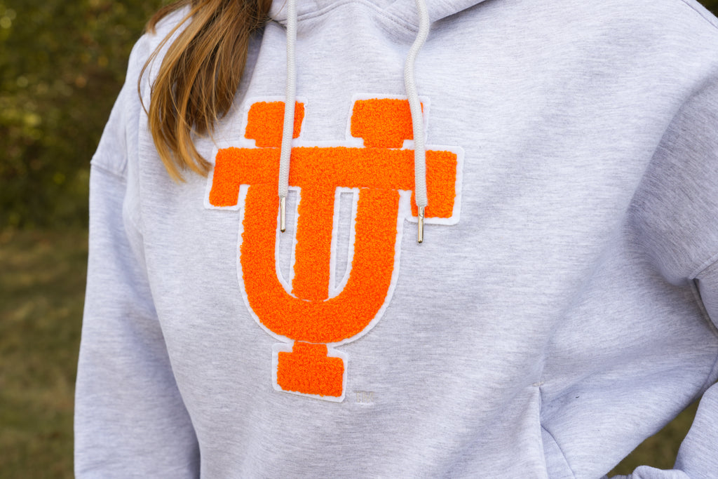UT Chenille Cropped Hoodie