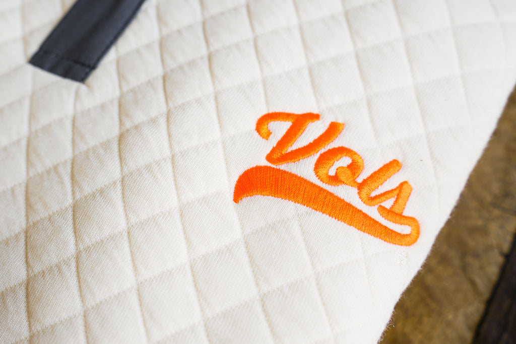Script Vols Quilted Snap Pullovers