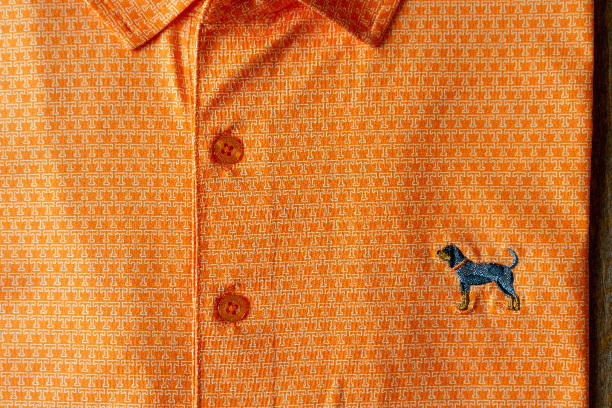Orange All Power T Bluetick Polo