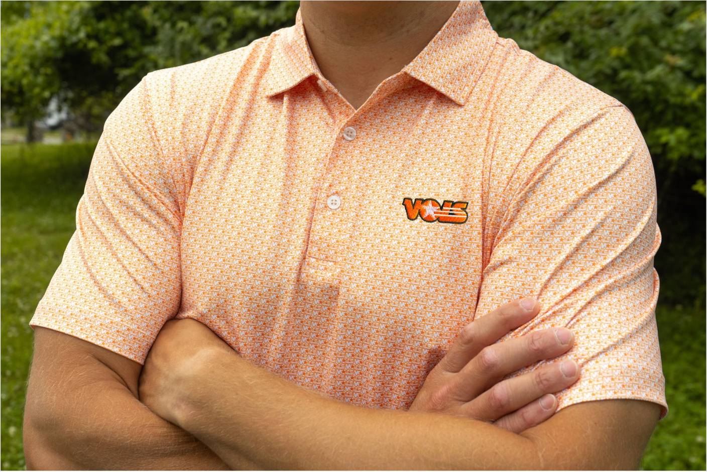 【中古】VOWELS 25AW EYELET POLO サイズ2 VO-25AW-KW018-25-2 ブラウン バウルズ[17][240017747539] University of Tennessee Double Star Vols Polo - Volunteer Traditions