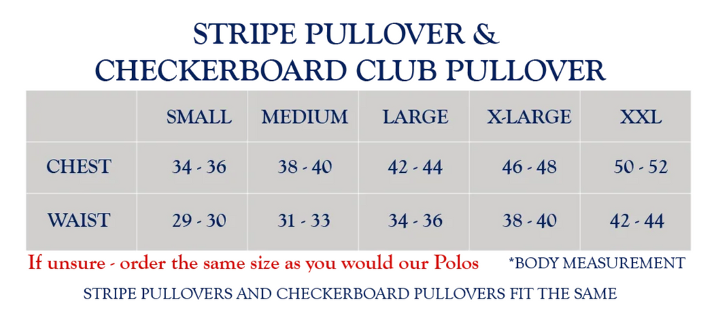 Bluetick Checkerboard Club Pullovers