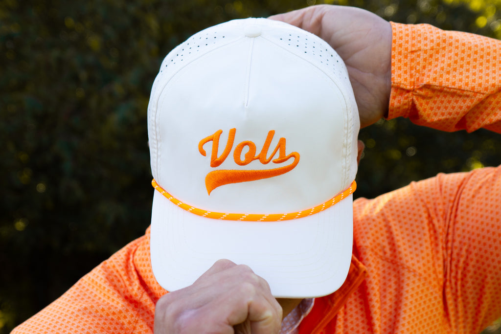 Tennasee Script Logo University of Tennessee Script Vols Rope Hat - Volunteer Traditions