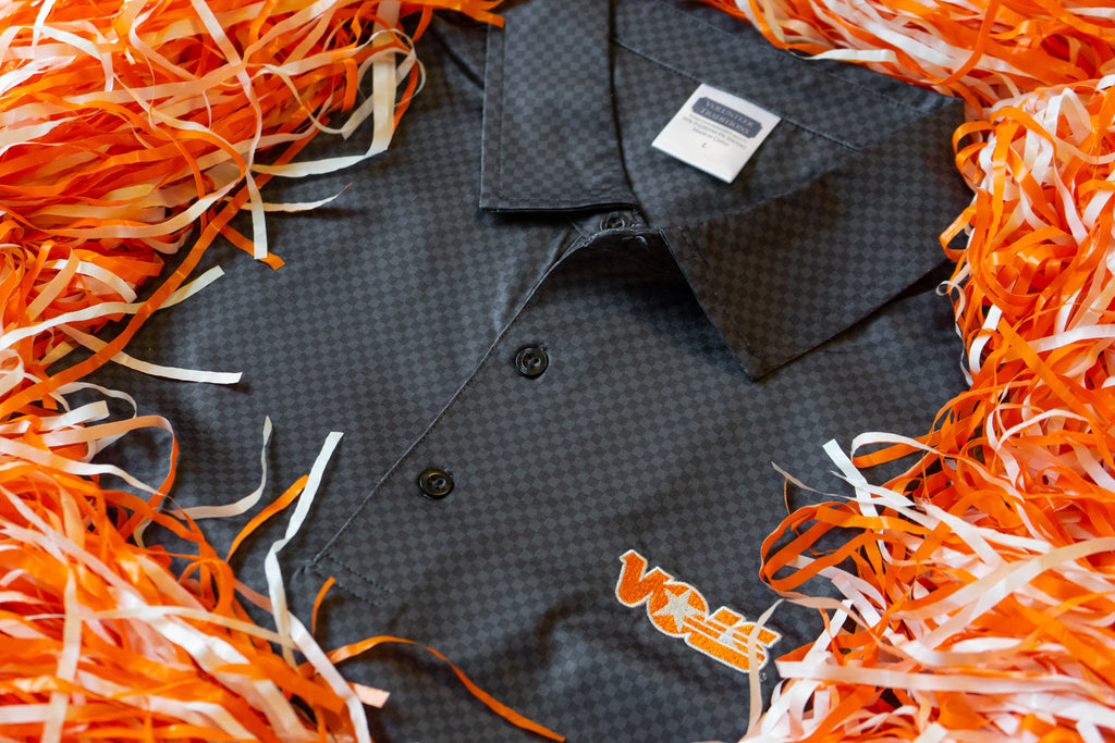 Star Vols Charcoal Checkerboard Polo