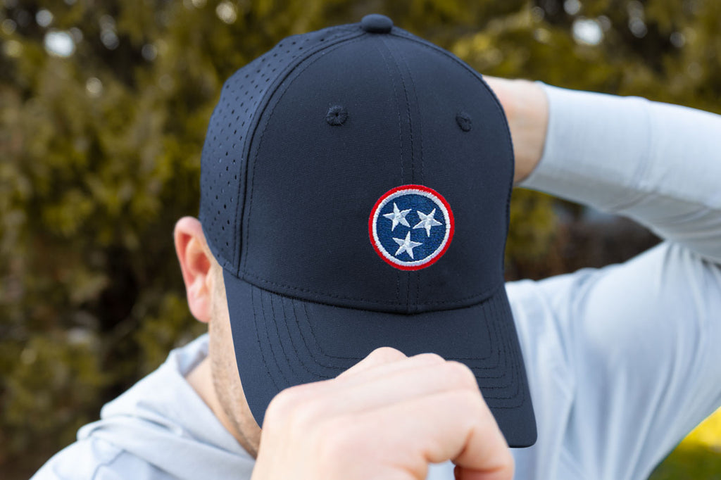 Navy Tristar Performance Hat