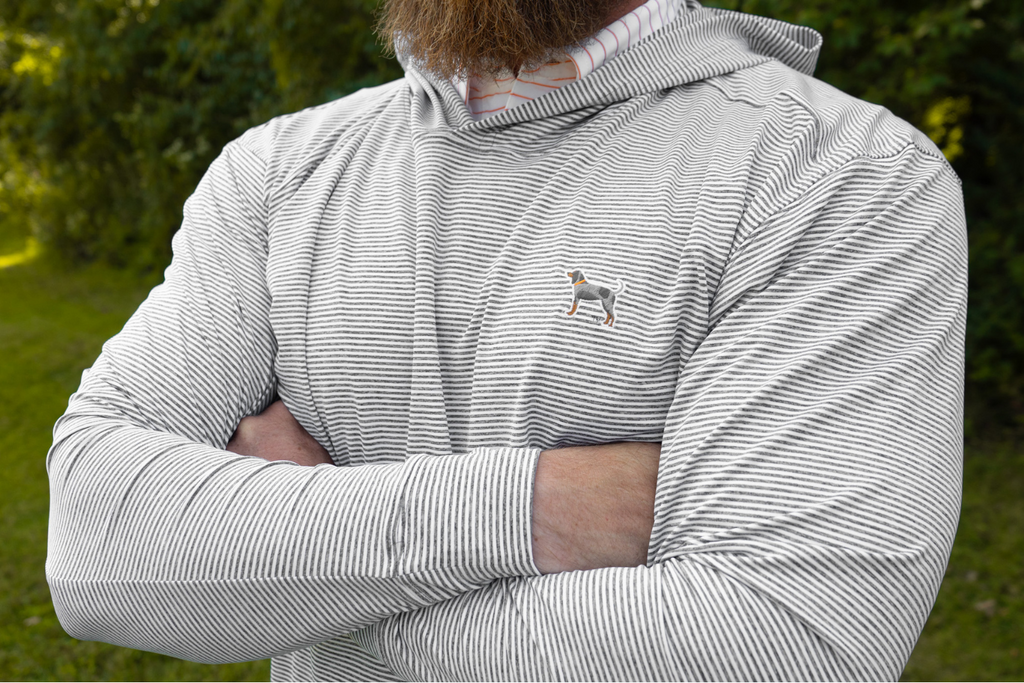 Bluetick Stripe Performance Hoodies