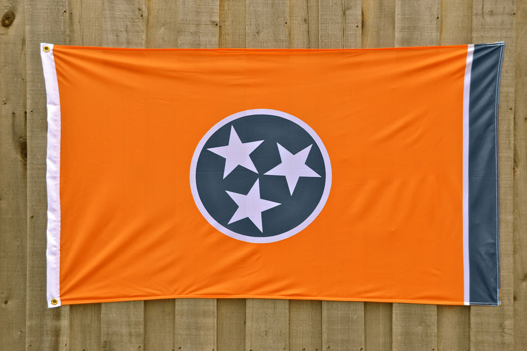 Orange Tennessee State Tristar Flags, Volunteer Traditions