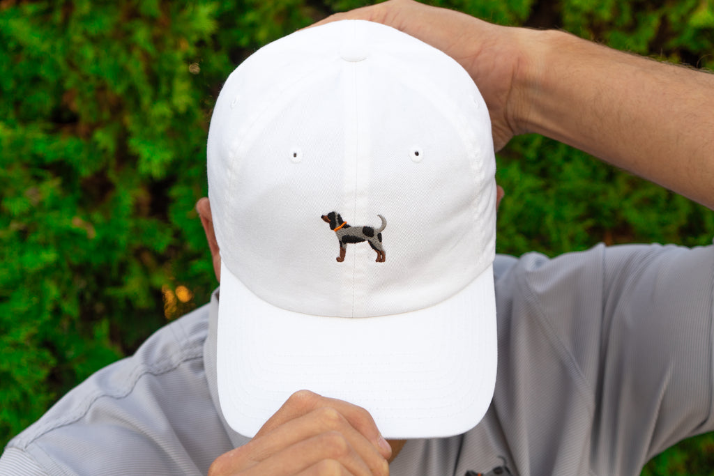 White Bluetick Hat
