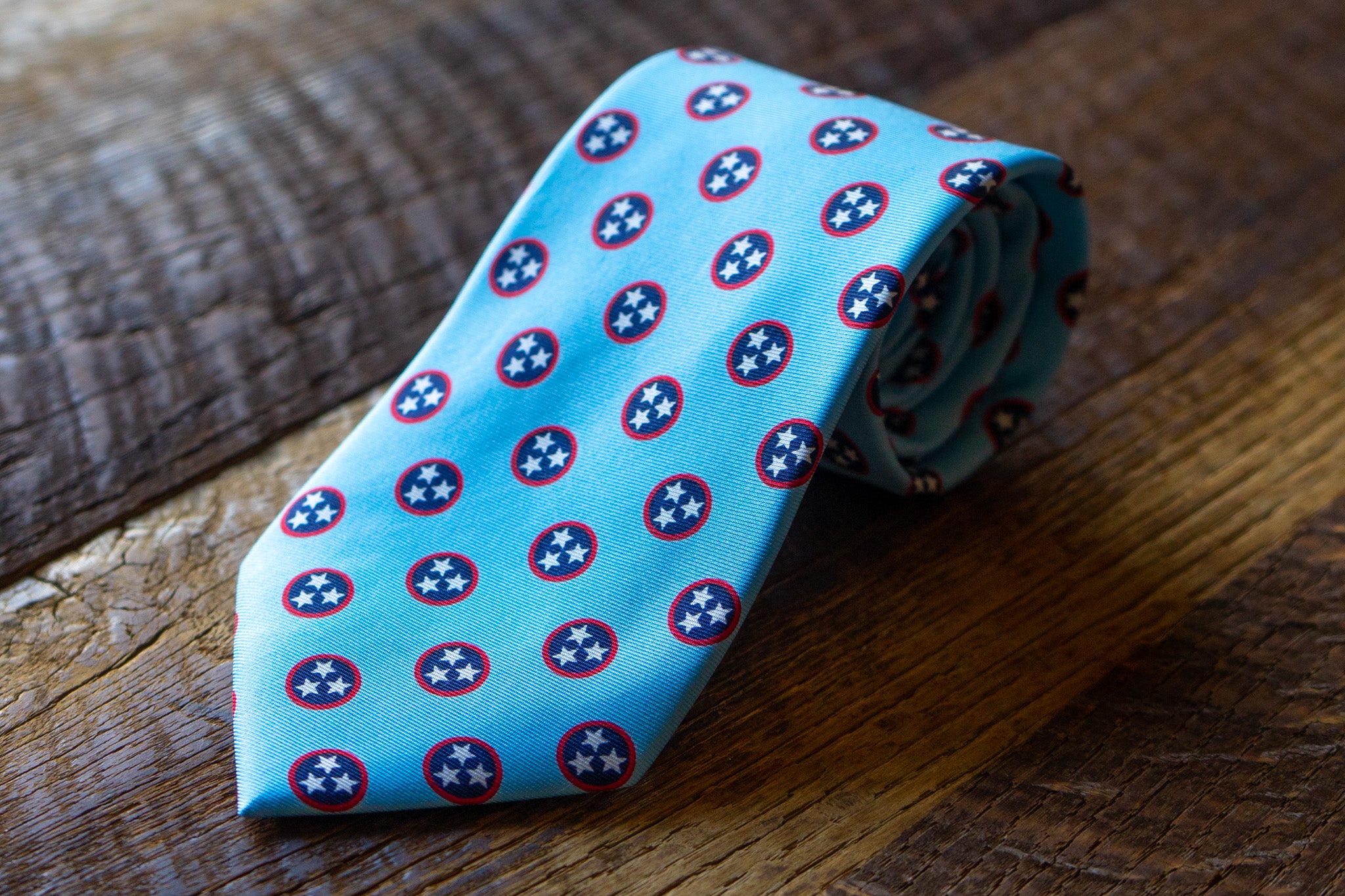Tennessee State Flag Tristar Ties by Volunteer Traditions
